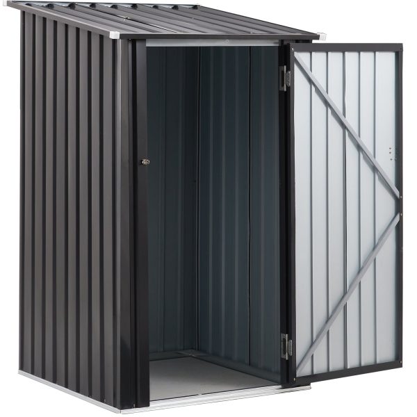 Metal Firewood Storage Shed - Decindoor