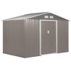 Large Outdoor Garden Storage Shed with Lockable Double Doors - Decindoor
