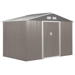 Large Outdoor Garden Storage Shed with Lockable Double Doors - Decindoor