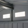 Large Outdoor Garden Storage Shed with Lockable Double Doors - Decindoor