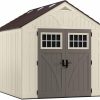 Suncast BMS8100 8 ft. x 10 ft. Tremont Resin Outdoor Storage Shed with Skylights - Decindoor