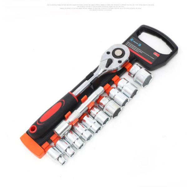 LMcenter's 12-Piece Ratchet Socket Wrench Set – Alloy Steel Repair Tool Kit