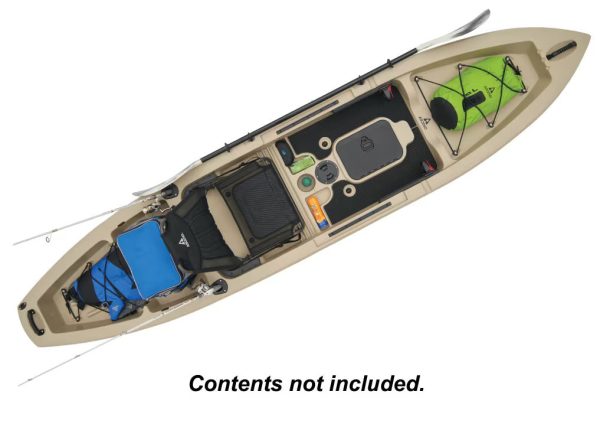 ASCEND 12T 12-Foot Sit-On-Top Fishing Kayak with Tunnel Hull Design, Rod Holders & Adjustable Seat