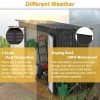 6 X 4 Ft Outdoor Storage Shed, All Weather Tool Shed For Garden, Backyard, Lawn, Black - Decindoor