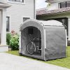 Bike Storage Shed Tent, Portable And Waterproof With 210D Oxford Fabric And Carry Bag For 3 - 4 Bicycles, Dark Gray - Decindoor