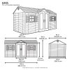Heartland Coronado 12 - ft x 8 - ft Gable Engineered Wood Storage Shed with Floor Included - Decindoor